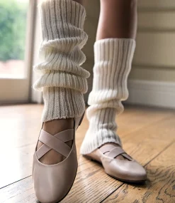 Emaline Crossover Elastic Ballet In Nude