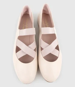 Emaline Crossover Elastic Ballet In Nude