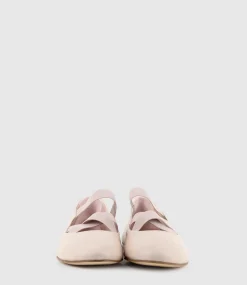 Emaline Crossover Elastic Ballet In Nude