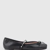 Emelio Ballet With Crystal Strap In Black