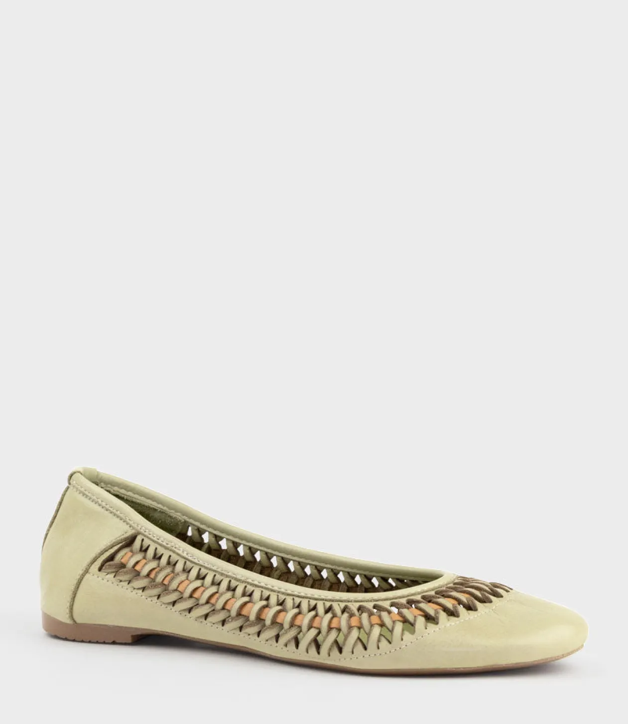 Emina Woven Detail Ballet In Sage
