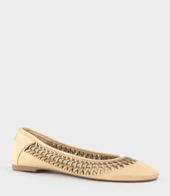 Emina Woven Detail Ballet In Natural