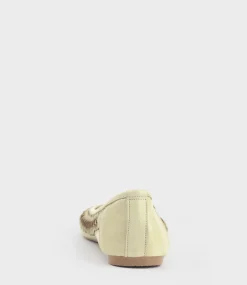 Emina Woven Detail Ballet In Sage