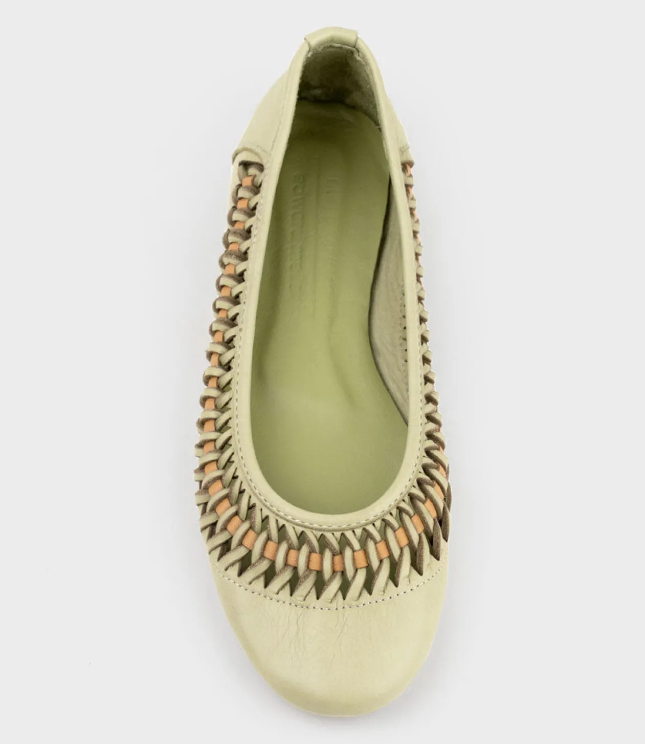 Emina Woven Detail Ballet In Sage