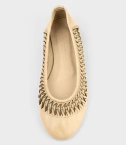 Emina Woven Detail Ballet In Natural