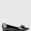 Emrata Pointed Ballet With Trim In Black