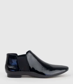 Faeda Ankle Bootie In Black Patent