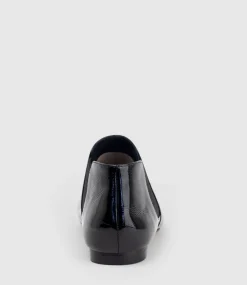 Faeda Ankle Bootie In Black Patent