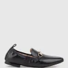 Finer Elastic Back Slipper With Hardware In Black