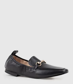 Finer Elastic Back Slipper With Hardware In Black