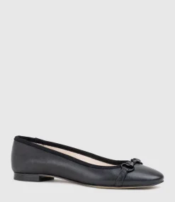 Finity Classic Ballet With Tonal Trim In Black