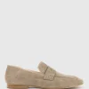 Finlay Moccasin With Collapsible Back In Latte Suede