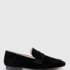 Finlay Moccasin With Collapsible Back In Black Suede