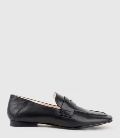 Finlay Moccasin With Collapsible Back In Black Calf