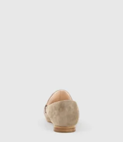 Finlay Moccasin With Collapsible Back In Latte Suede