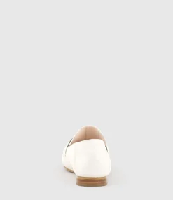 Finlay Moccasin With Collapsible Back In Offwhite Calf