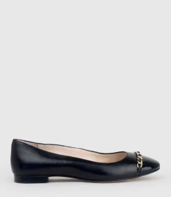 Fleur Ballet With Cap Toe In Black