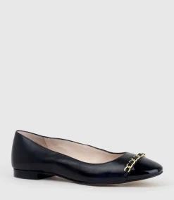 Fleur Ballet With Cap Toe In Black