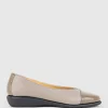 Frankly Cap Toe Comfort Ballet In Taupe