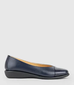 Frankly Cap Toe Comfort Ballet In Navy