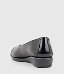 Frankly Cap Toe Comfort Ballet In Black