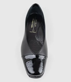 Frankly Cap Toe Comfort Ballet In Black