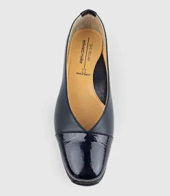 Frankly Cap Toe Comfort Ballet In Navy