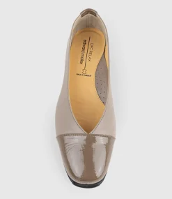 Frankly Cap Toe Comfort Ballet In Taupe