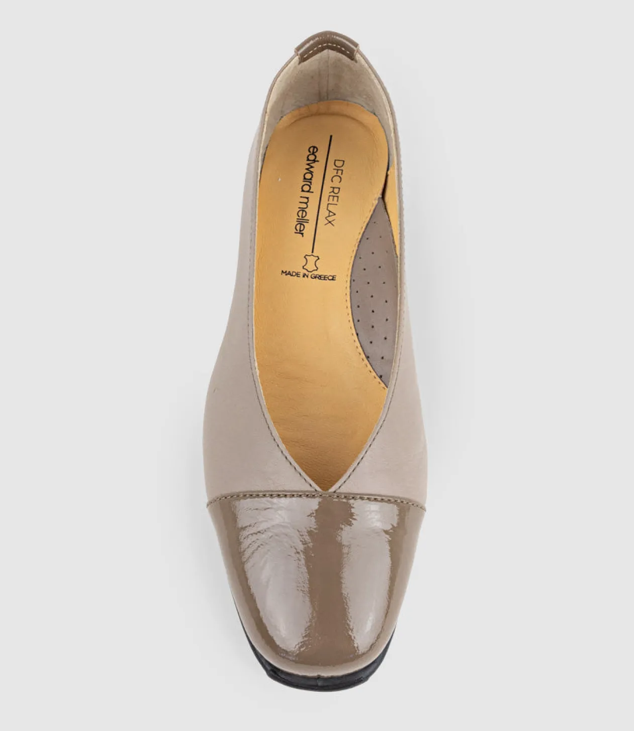 Frankly Cap Toe Comfort Ballet In Taupe