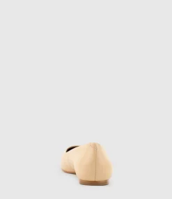 Fynn Cap Toe Ballet In Beige With Offwhite