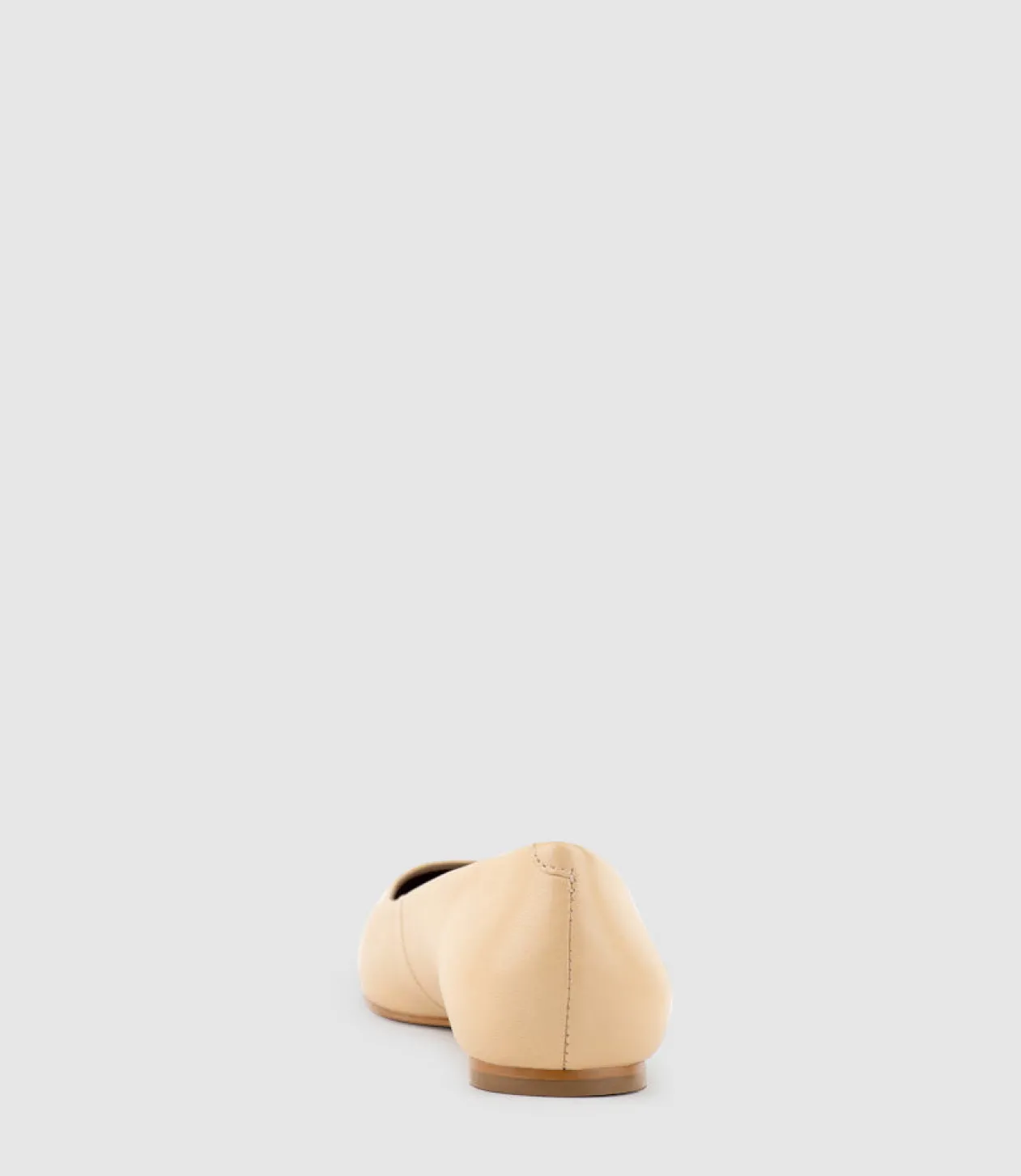 Fynn Cap Toe Ballet In Beige With Offwhite