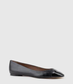 Fynn Cap Toe Ballet In Black