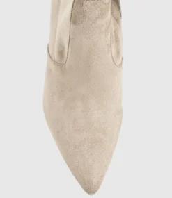 Gabor Thigh High Stretch Boot In Dust Suede