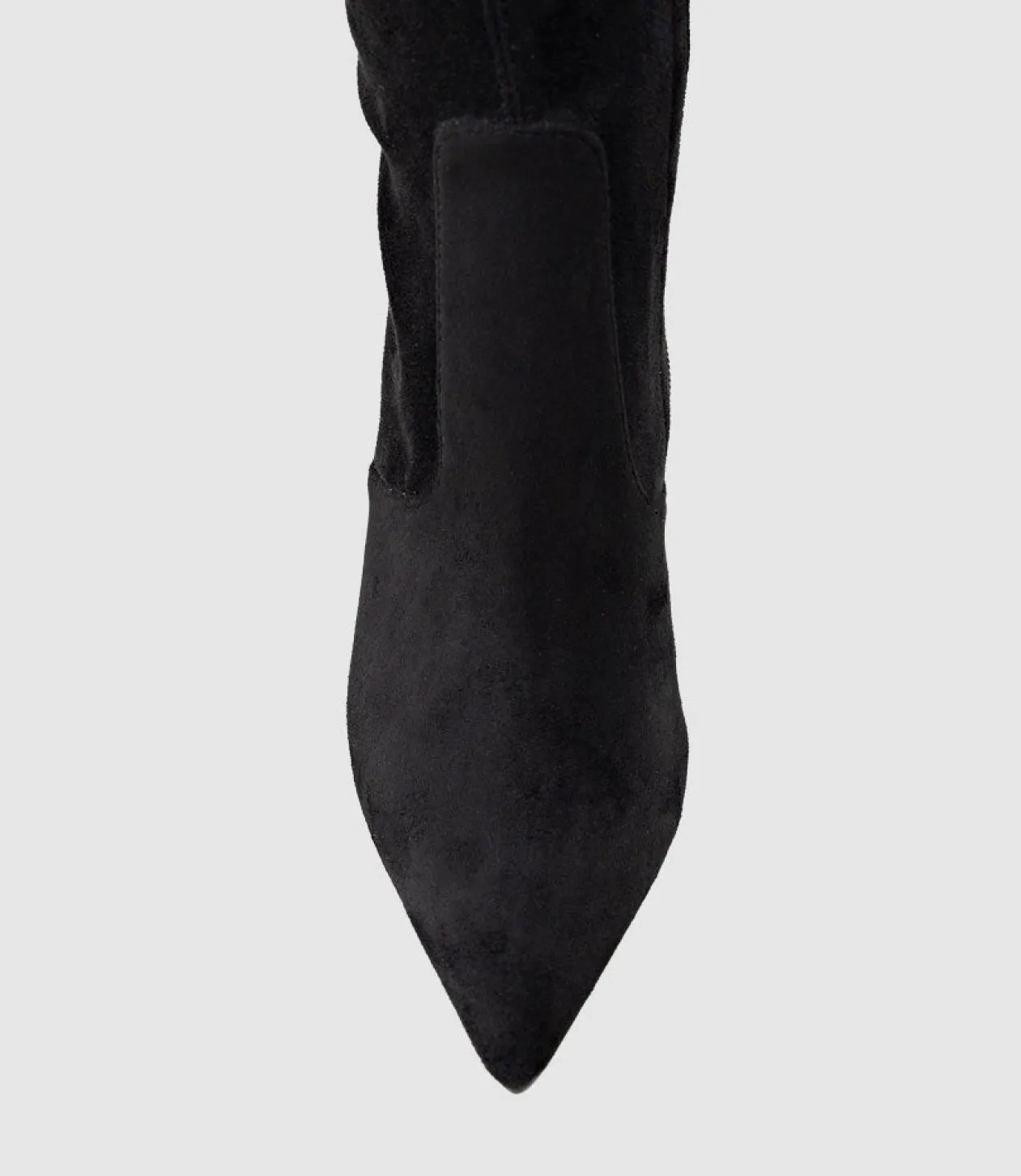 Gabor Thigh High Stretch Boot In Black Suede