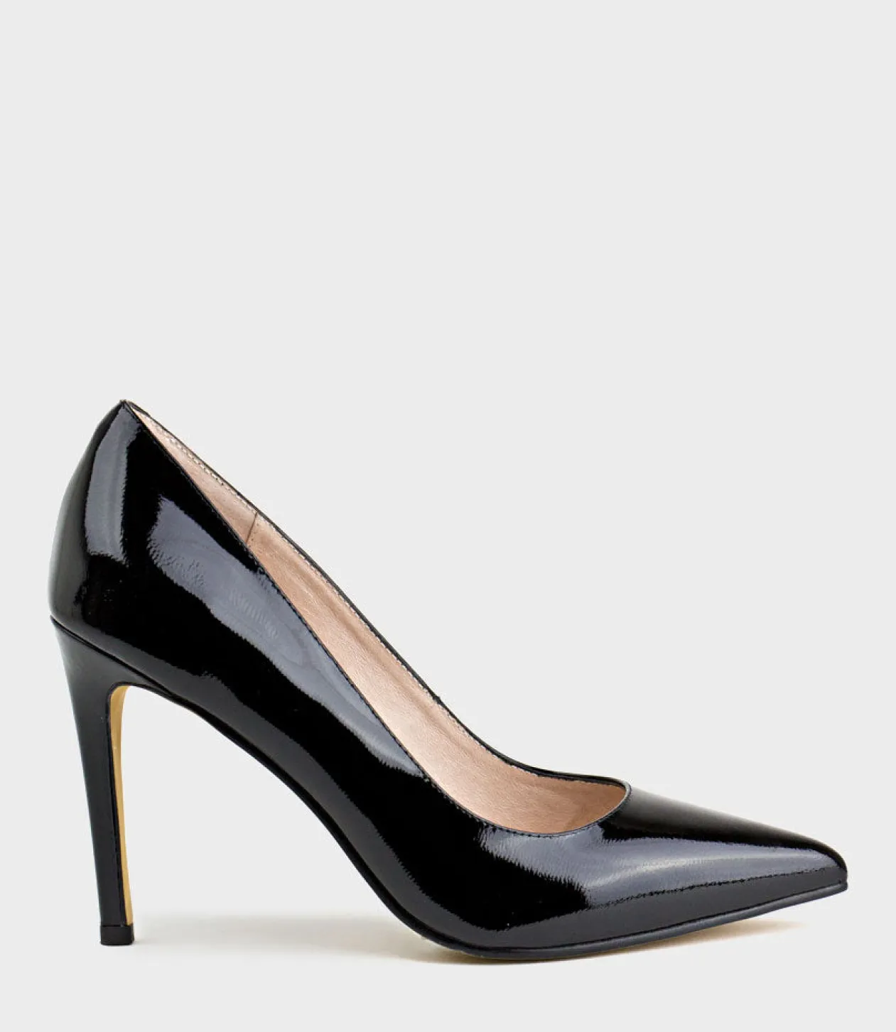 Gaga 100Mm Pointed Toe Pump In Black Patent