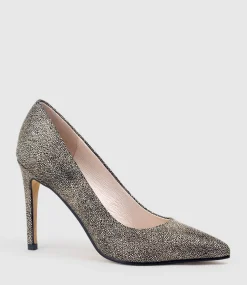 Gaga 100Mm Pointed Toe Pump In Gold Speckle