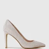 Gaga 100Mm Pointed Toe Pump In Silver Ritz