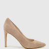 Gaga 100Mm Pointed Toe Pump In Nude Suede