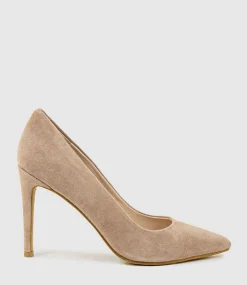 Gaga 100Mm Pointed Toe Pump In Nude Suede