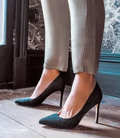 Gaga 100Mm Pointed Toe Pump In Black Speckle