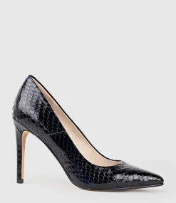 Gaga 100Mm Pointed Toe Pump In Black Snake