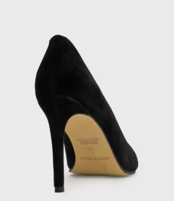 Gaga 100Mm Pointed Toe Pump In Black Suede