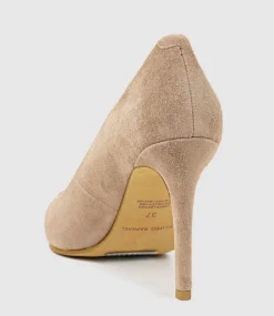 Gaga 100Mm Pointed Toe Pump In Nude Suede