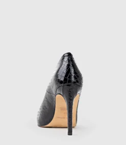 Gaga 100Mm Pointed Toe Pump In Black Snake
