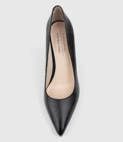 Gaga 100Mm Pointed Toe Pump In Black Baby Calf