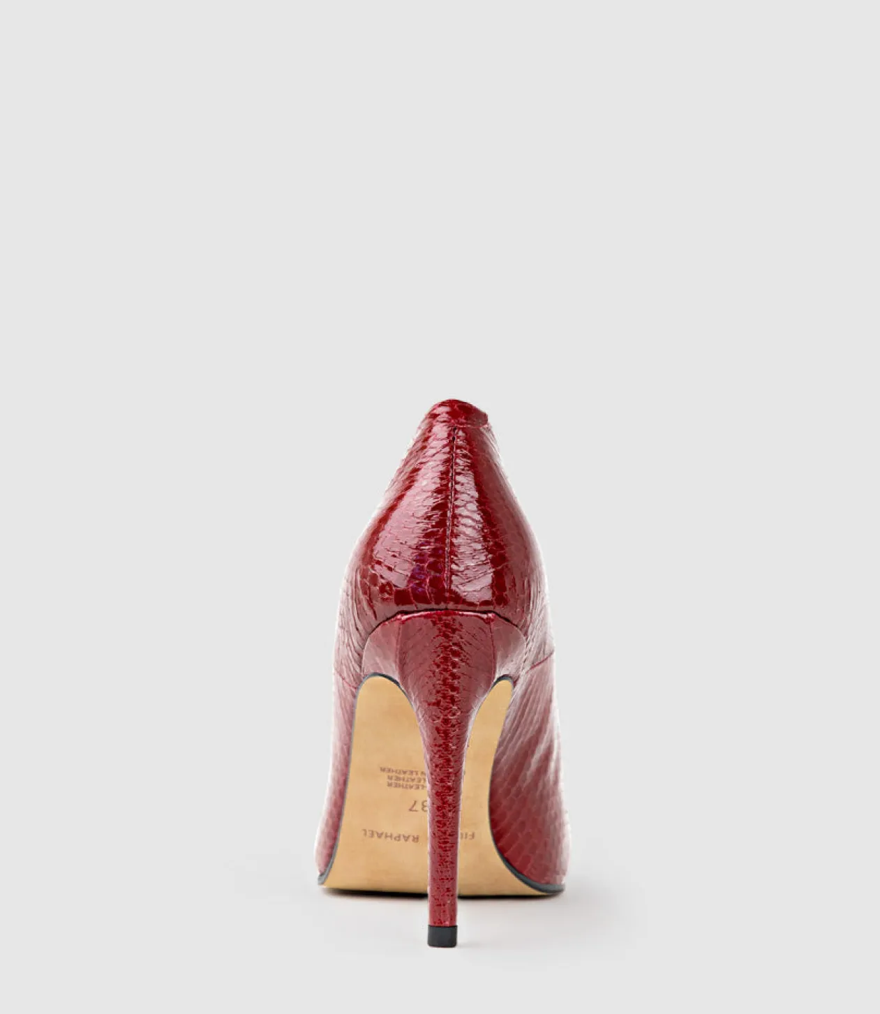 Gaga 100Mm Pointed Toe Pump In Ruby Snake
