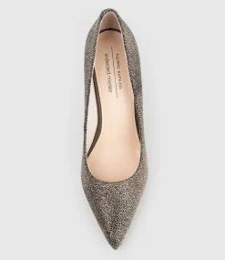 Gaga 100Mm Pointed Toe Pump In Gold Speckle