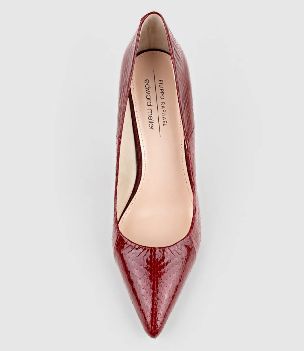 Gaga 100Mm Pointed Toe Pump In Ruby Snake