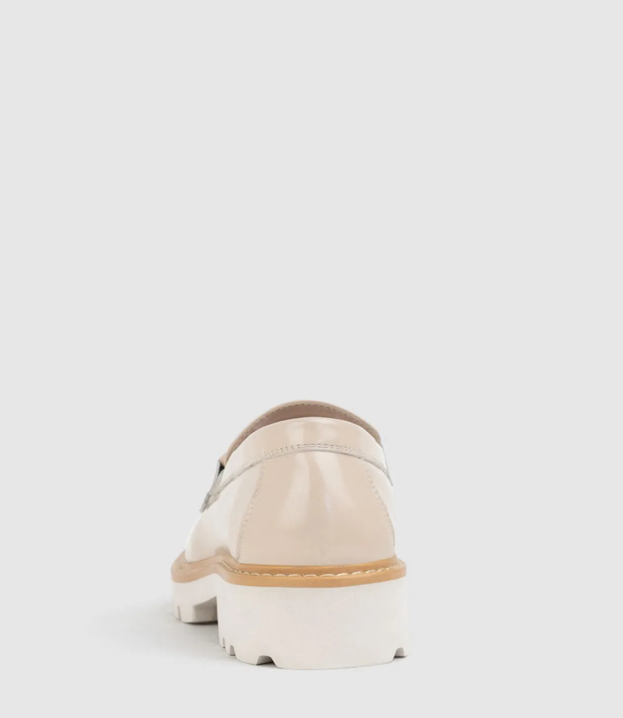 Galt Moccasin With Tonal Trim In Blush High Shine