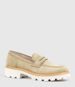 Gaston Moccasin In Camel Suede